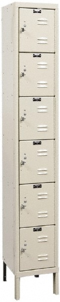 HALLOWELL U1258-6A-PT 1-Wide Locker: Image