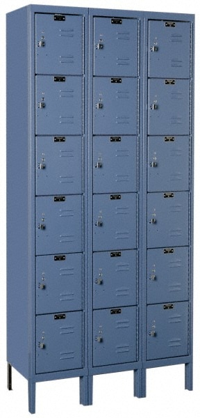 HALLOWELL U3258-6MB 3-Wide Locker: Image