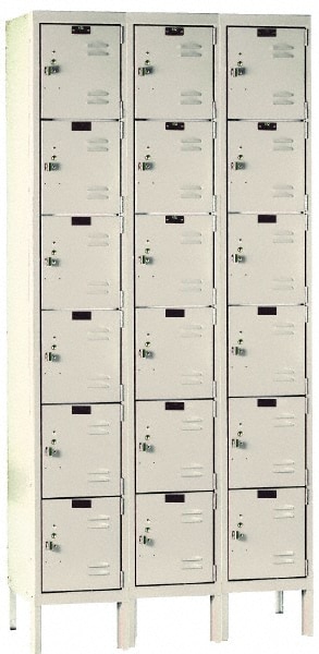 HALLOWELL U3288-6PT 3-Wide Locker: Image