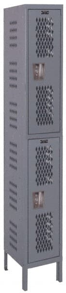 HALLOWELL U1588-2HDV-HG 1-Wide Locker: 