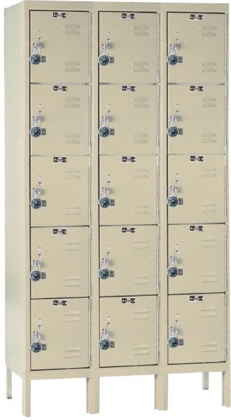 HALLOWELL URB3256-5A-PT 3-Wide Locker: Image