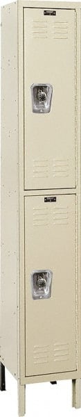 HALLOWELL URB1258-2A-PT 1-Wide Locker: Padlock 