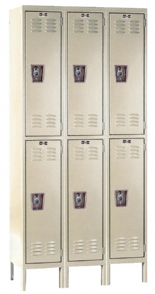 HALLOWELL URB3288-2A-PT 3-Wide Locker: Image