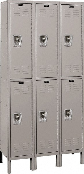 HALLOWELL URB3258-2A-HG 3-Wide Locker: Image