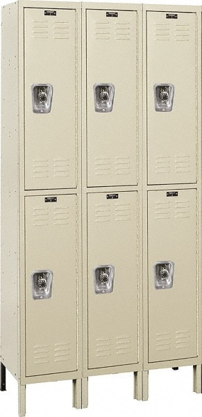 HALLOWELL URB3258-2A-PT 3-Wide Locker: Image