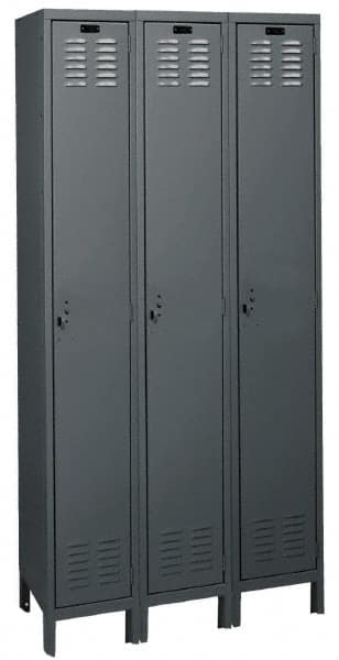HALLOWELL UH3228-1A-HG 3-Wide Locker: 