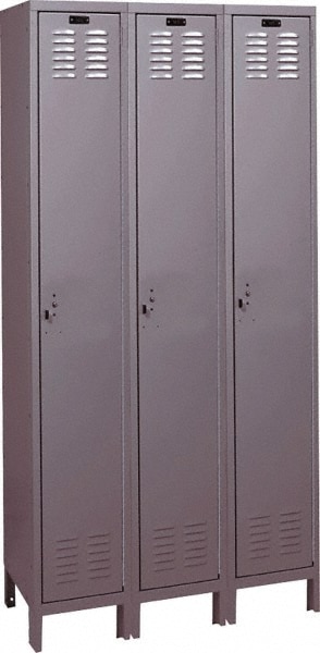 HALLOWELL UH3258-1A-HG 3-Wide Locker: Image