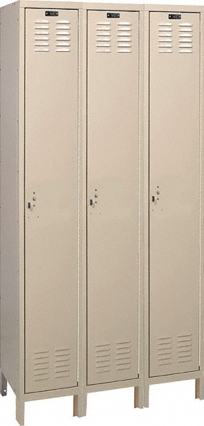 HALLOWELL UH3258-1A-PT 3-Wide Locker: Padlock Image