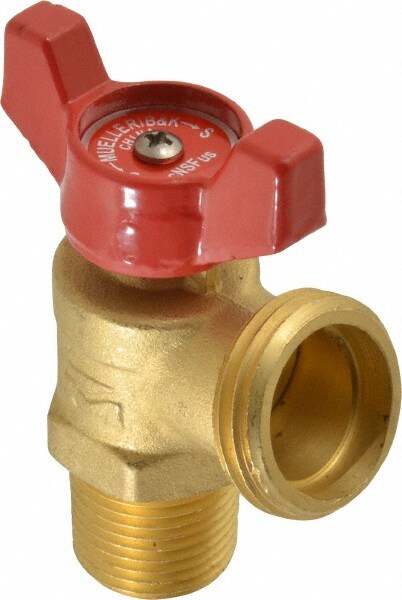 1/2" Pipe, Brass, MNPT, SWT x GHT End Connection, Boiler Drain Valve