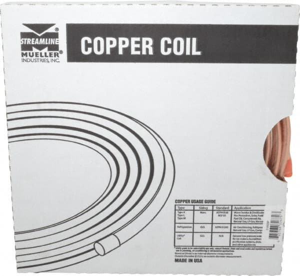 122 Alloy Copper Tubing 8 mm OD x 6 mm ID x 1 mm Wall x 10 Meter Coil 