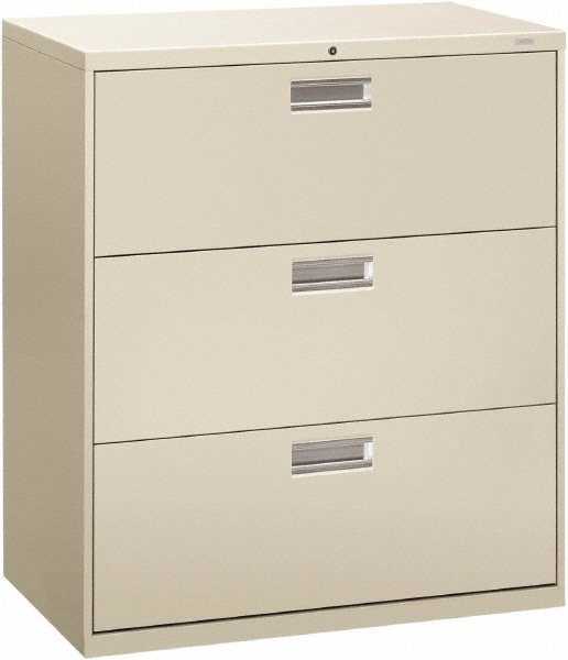 Hon 3 Drawer Light Gray Steel Lateral File 65178568 MSC