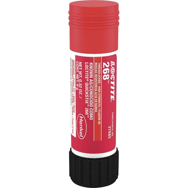 Threadlocker: Red, Semi-Solid, 9 g, Stick