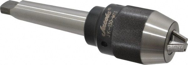 Jacobs - Drill Chuck: 3/64 to 1/2″ Capacity, Integral Shank Mount