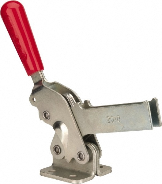 De-Sta-Co 2010-U Manual Hold-Down Toggle Clamp: Vertical, 1,400 lb Capacity, U-Bar, Flanged Base Image