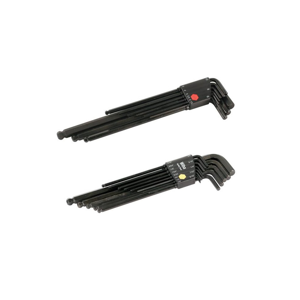 Wiha 36995 22 Piece, L-Key Long Arm Ball End Hex Key Set Image