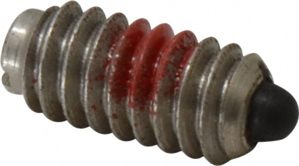 Threaded Spring Plunger: 1/4-20, 0.531" Thread Length, 0.119" Dia, 0.078" Projection