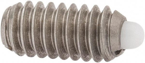 Threaded Spring Plunger: 1/4-20, 0.531" Thread Length, 0.119" Dia, 0.078" Projection