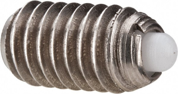 Threaded Spring Plunger: 5/16-18, 0.562" Thread Length, 0.135" Dia, 0.084" Projection