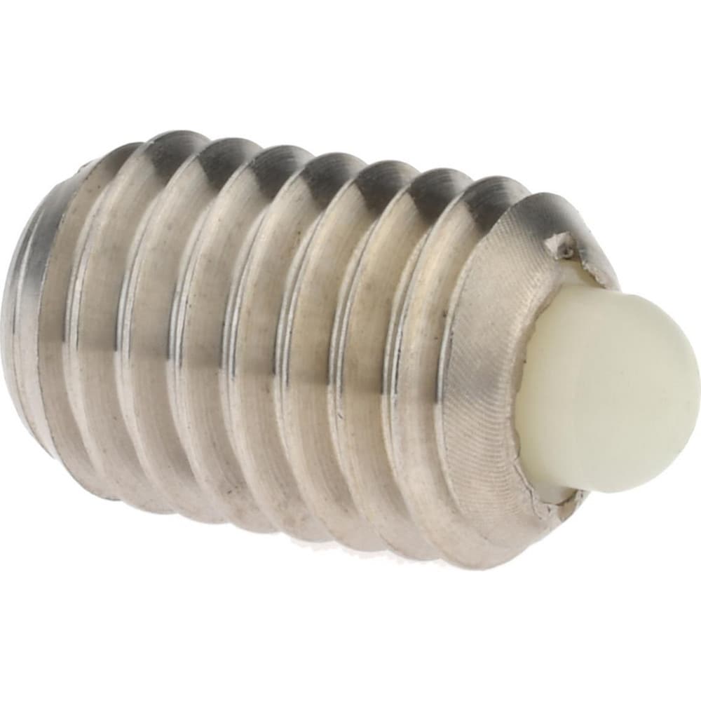 Threaded Spring Plunger: 1/2-13, 3/4" Thread Length, 0.248" Dia, 0.151" Projection