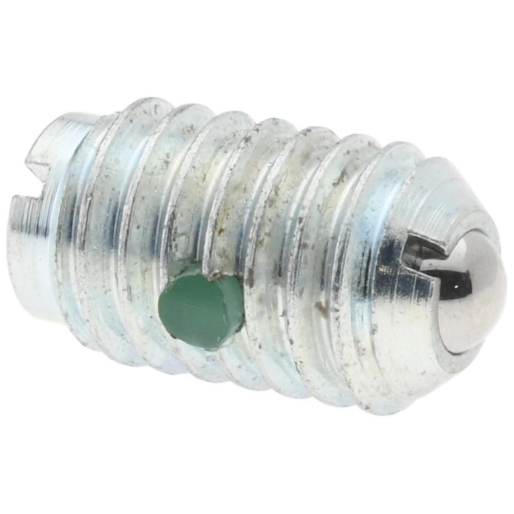 Threaded Ball Plunger: 3/8-16, 0.187" Ball Dia, 5/8" Body Length, 0.048" Max Ball Reach