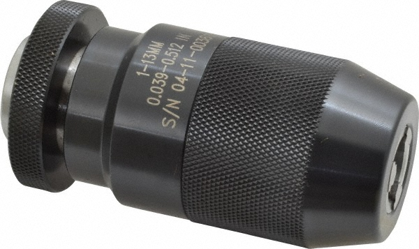 Drill Chuck: 13.00 to 13.00 mm Capacity, Tapered Mount, JT2 - Keyless, 43.94 mm Sleeve Dia