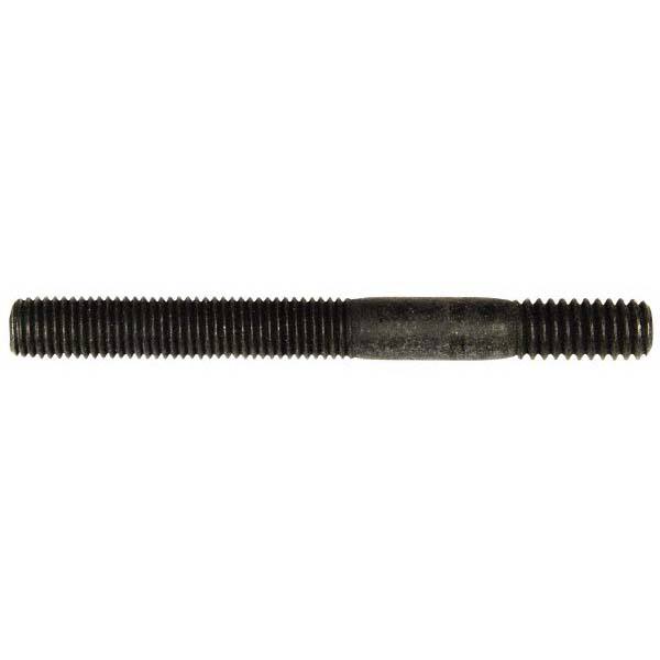 New 1/4 X 28 X 5/16 X 24 double ended cadmium plated stud 1 11/16 inches long 