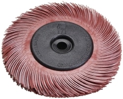 Radial Bristle Brush: Plain Arbor Connection, 1" Arbor Hole