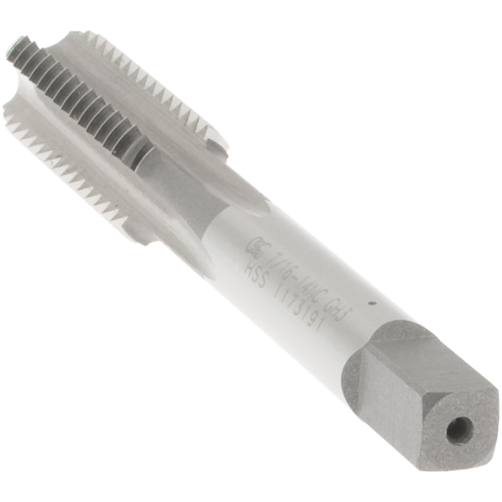 OSG Straight Flute Tap 7/1614 UNC, 4 Flute, Bottoming Chamfer, HSS