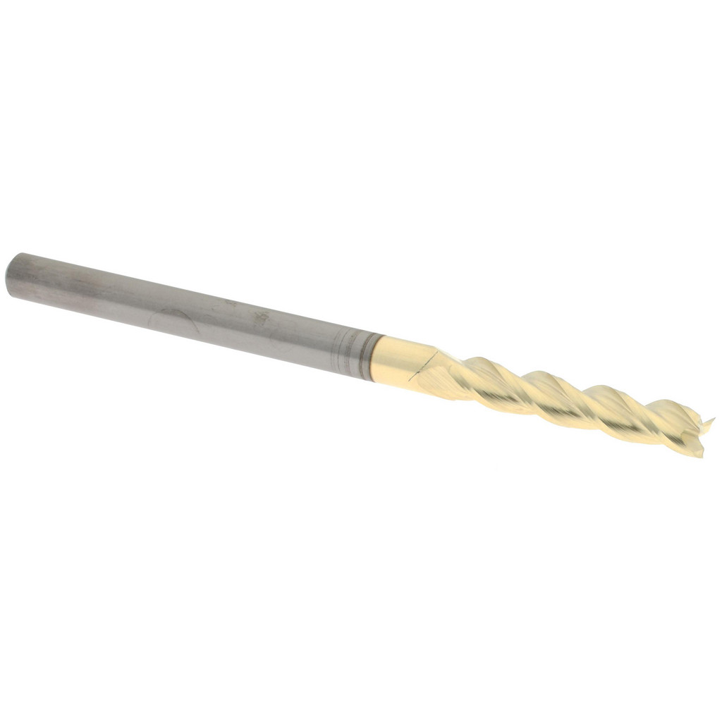 314472 Square End Mill: 1/8" Dia, 5/8" LOC, 3 Flute, Solid Carbide  