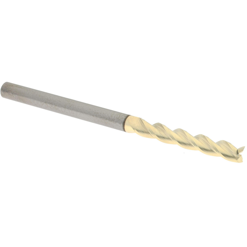 314479 Square End Mill: 1/8" Dia, 3/4" LOC, 3 Flute, Solid Carbide  