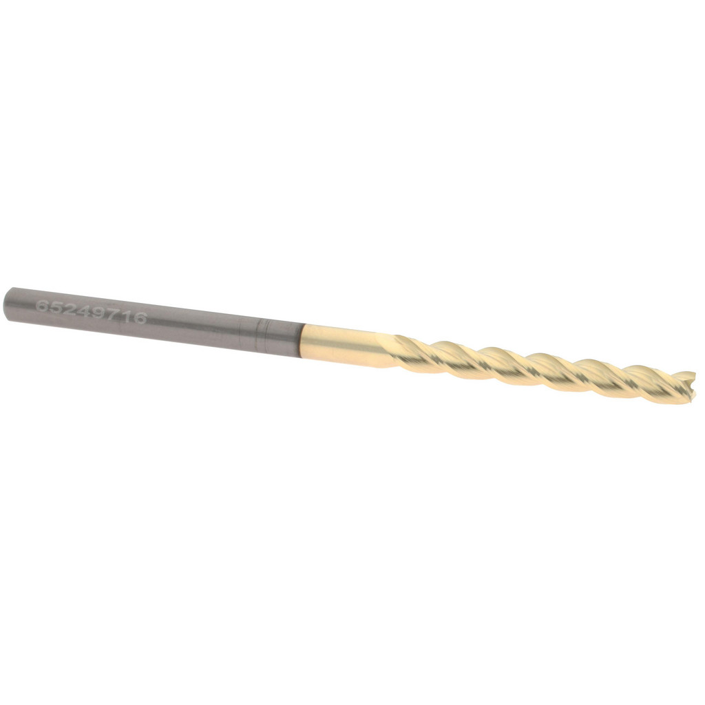 314487 Square End Mill: 1/8" Dia, 1" LOC, 3 Flute, Solid Carbide  
