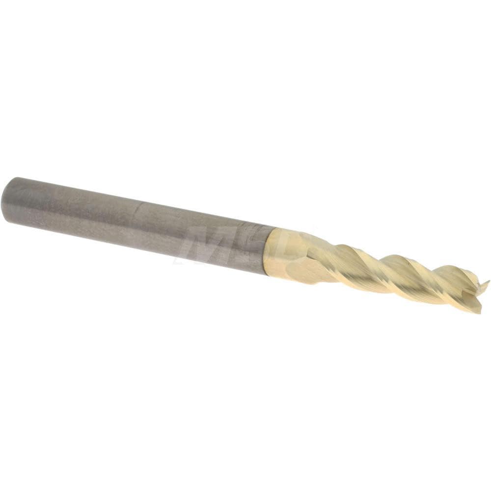 Accupro 35015609C5 Square End Mill: 5/32 Dia, 9/16 LOC, 3/16 Shank Dia, 2 OAL, 3 Flutes, Solid Carbide 