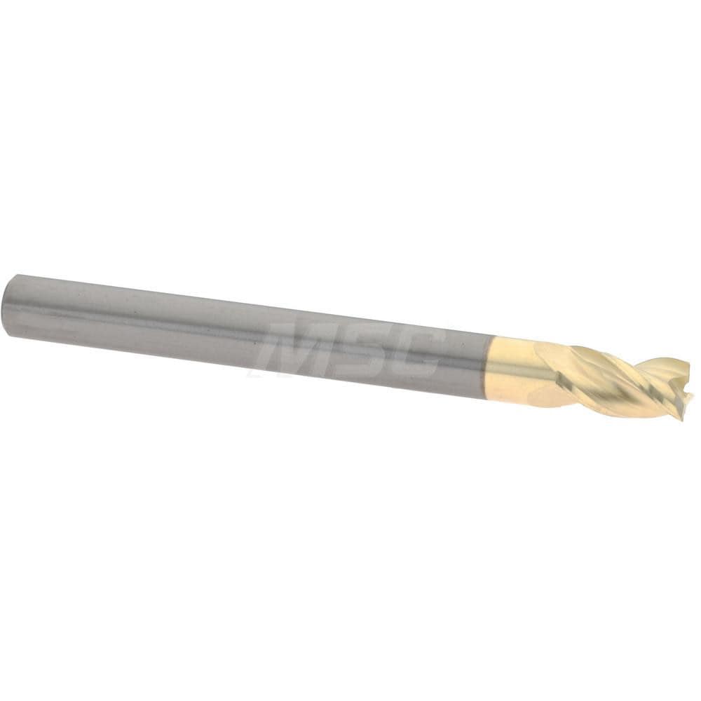 Accupro 35018705C5 Square End Mill: 3/16 Dia, 5/16 LOC, 3/16 Shank Dia, 2 OAL, 3 Flutes, Solid Carbide 