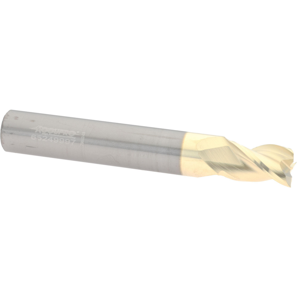 314696 Square End Mill: 11/32" Dia, 1/2" LOC, 3 Flute, Solid Carbide  