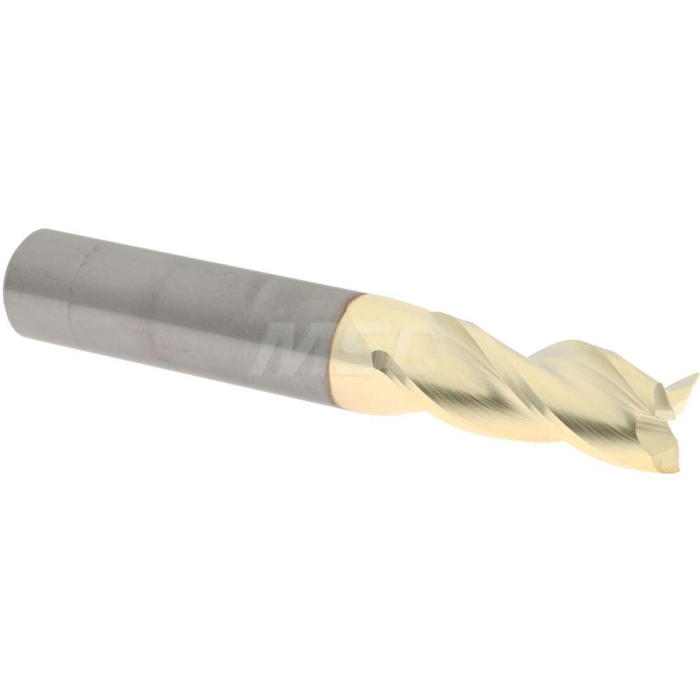 Accupro 35040616C5 Square End Mill: 13/32 Dia, 1 LOC, 7/16 Shank Dia, 2-3/4 OAL, 3 Flutes, Solid Carbide 