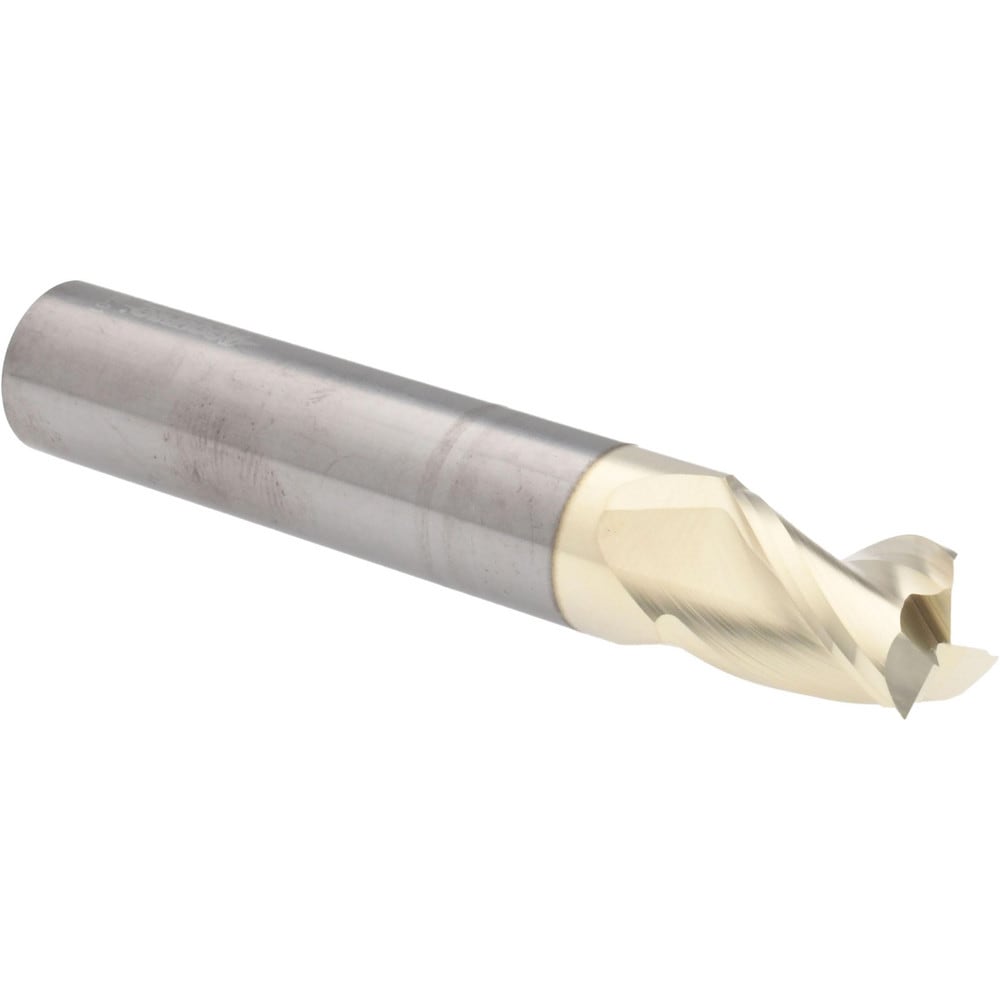 Accupro 35046810C5 Square End Mill: 15/32 Dia, 5/8 LOC, 1/2 Shank Dia, 3 OAL, 3 Flutes, Solid Carbide 