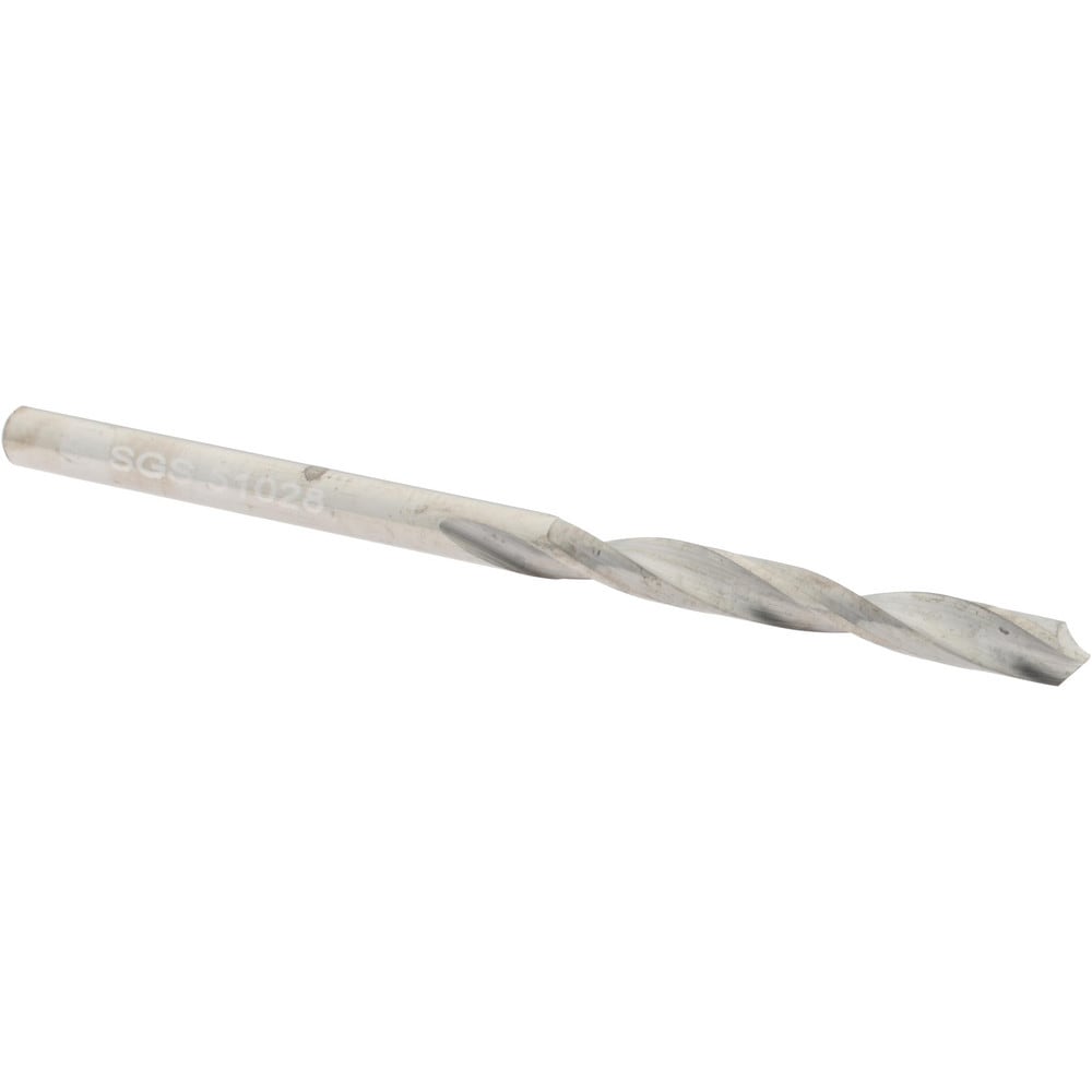 SGS 51028 Jobber Length Drill Bit: 0.1405" Dia, 118 °, Solid Carbide Image