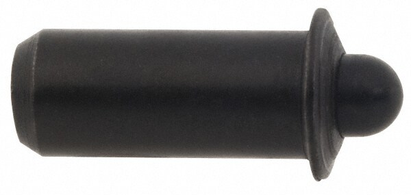 0.441" Body Len x 3/16" Body Diam, 0.121" Plunger Diam, 0.75 Lb Init to 2 Lb Final End Force, 0.441" Len Under Flange, Steel Press Fit Spring Plunger