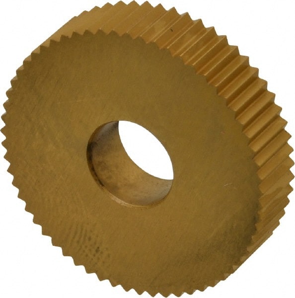 Dorian Tool 73310125312 Standard Knurl Wheel: 1" Dia, 90 ° Tooth Angle, 20 TPI, Straight, Cobalt 
