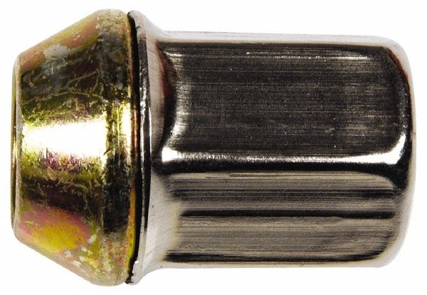 Dorman 611-331 Dado Per Cerchione Cromato Con Cuffia, M14x1.50, Confezione Da 10 Pezzi, Naturale