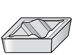 Kennametal 1849846 Profiling Insert: NPGR51 KT315, Cermet Image