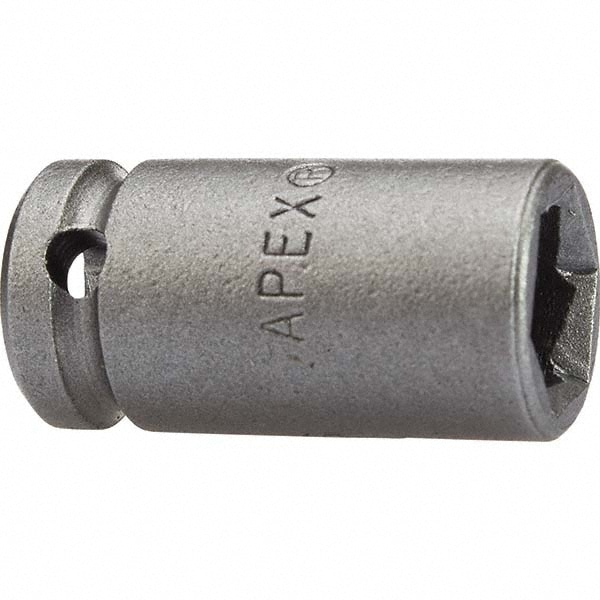 Impact Socket: 1/4" Drive, 1/2" Socket, Hex Drive