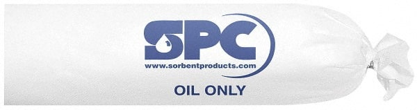 Brady SPC Sorbents OIL124 Sock: Oil Only, 3" Dia, 12 OAL, 12 gal Absorption, Polypropylene 