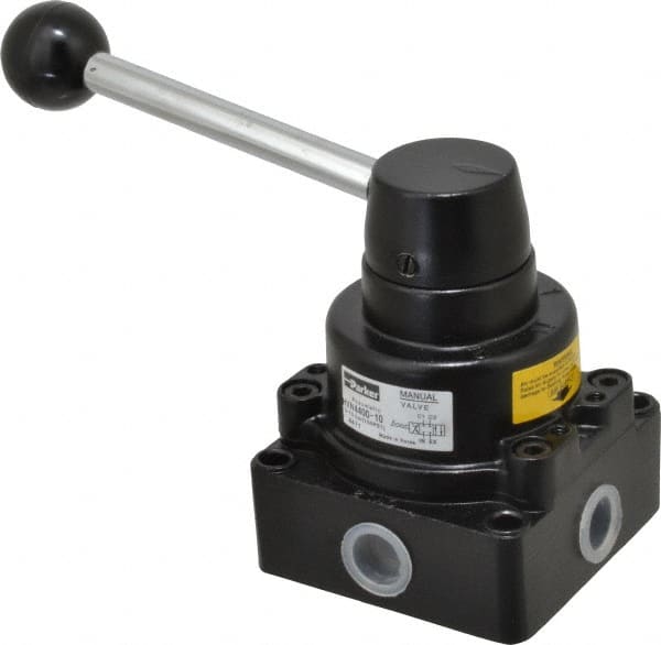 8401-0255 4-WAY HAND OPERATED ROTARY DISC TYPE VALVE WITH 3/8 NPT INLET 