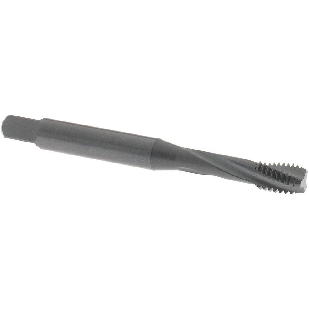 Spiral Flute Tap: M6x1.00 Metric Coarse, 3 Flutes, Modified Bottoming, 6H Class of Fit, Powdered Metal, Oxide Coated