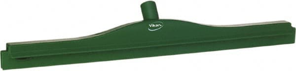 Vikan 77142 Squeegee: 24" Blade Width, Rubber Blade, Threaded Handle Connection 