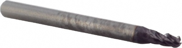 M.A. Ford. 17909370A Ball End Mill: 0.0937" Dia, 0.1875" LOC, 4 Flute, Solid Carbide Image