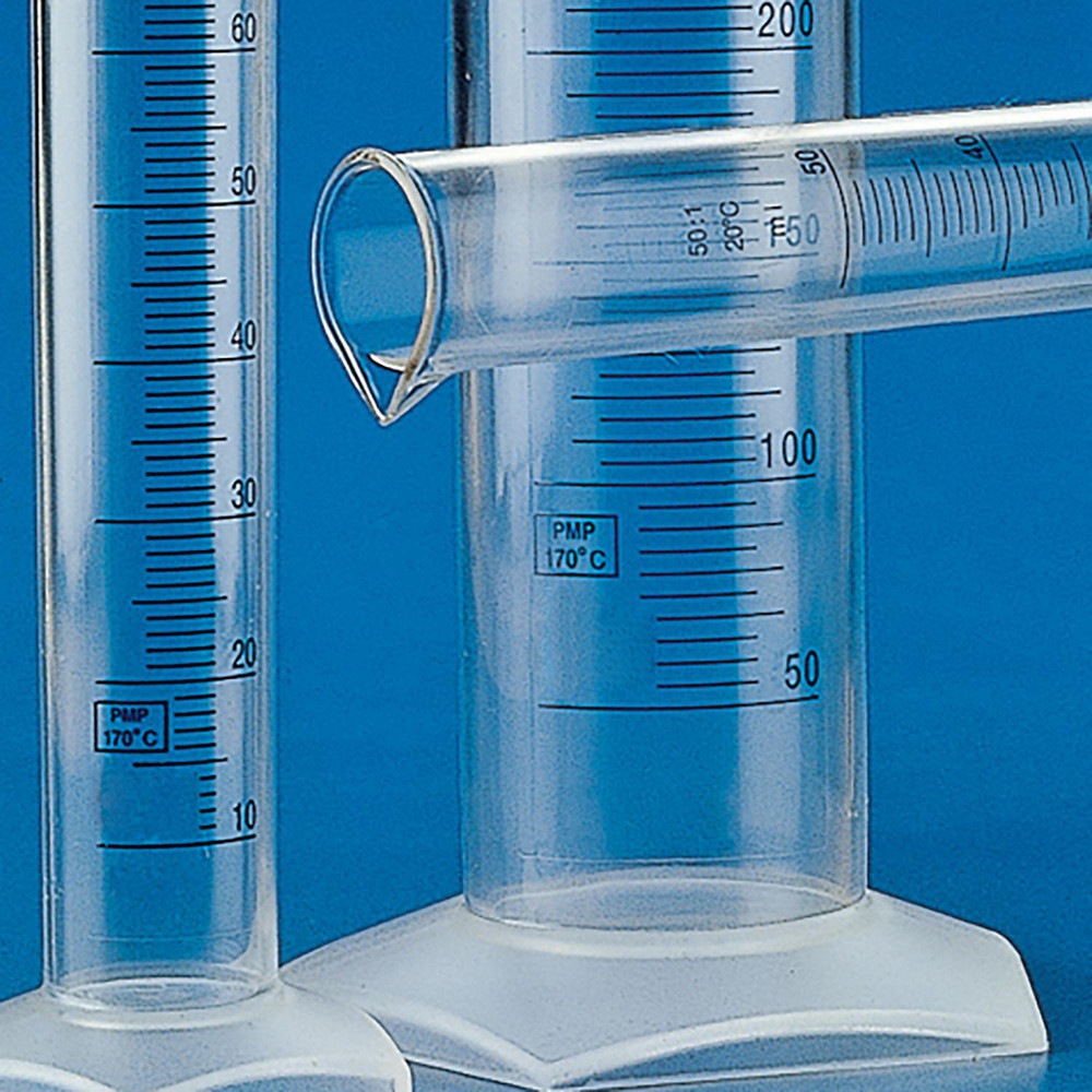 Globe Scientific - Graduated Cylinder: 10 mL Capacity, 0.20 mL Graduation,  Polymethylpentene | MSC Direct, image size:1000x1000