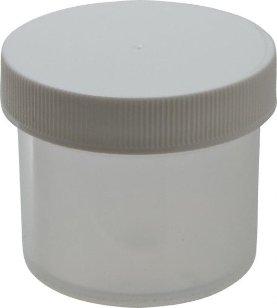 Less than 8 oz Polyethylene Jar: 2.1" Dia