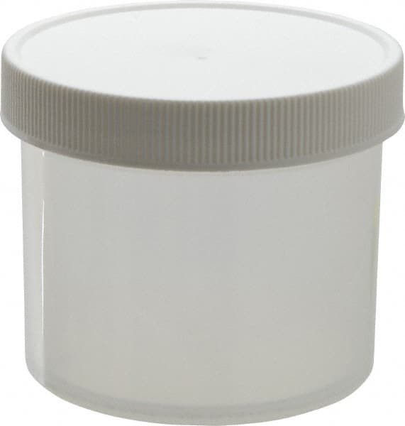 Less than 8 oz Polyethylene Jar: 2.8" Dia